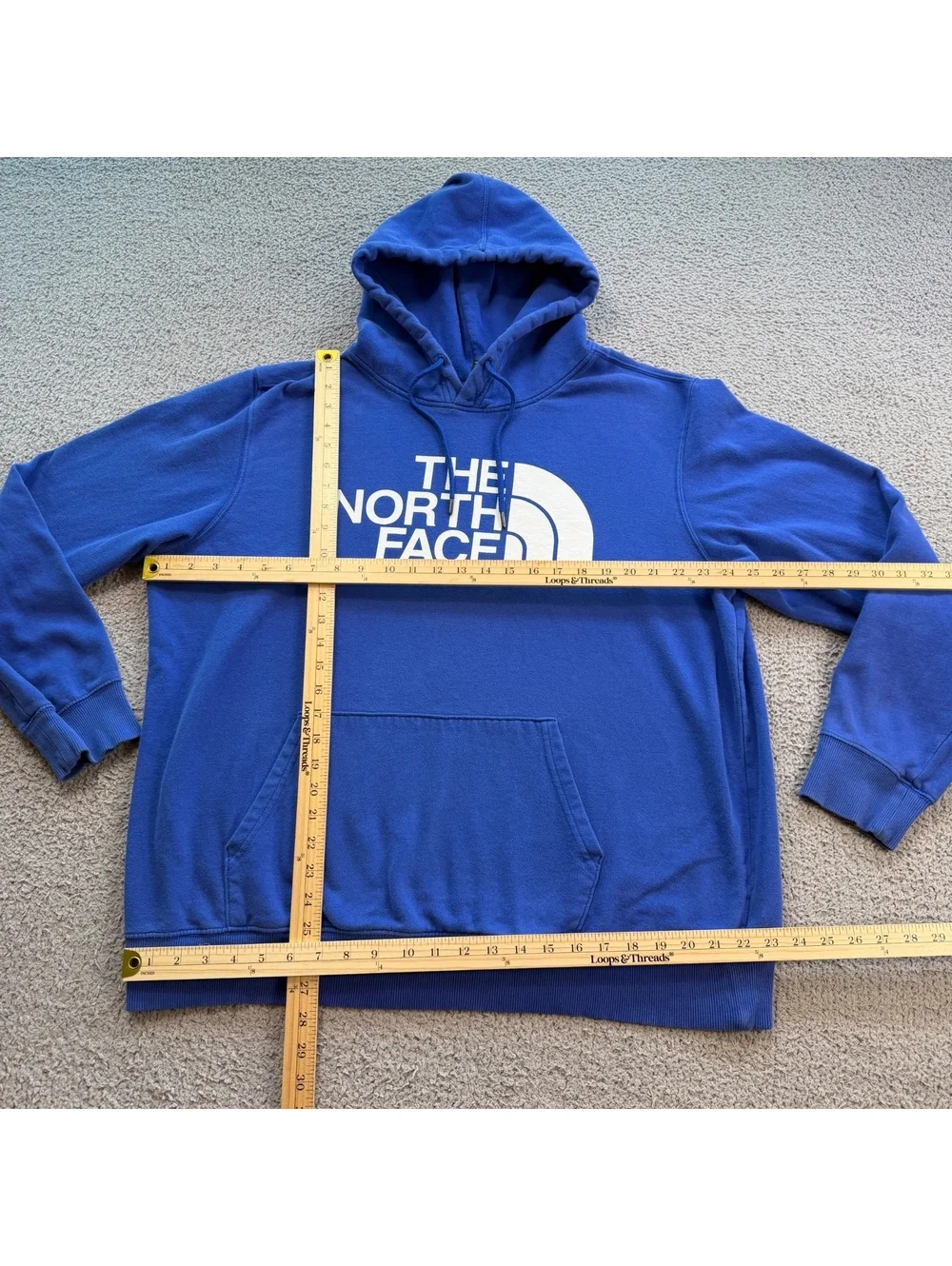 The North Face Box NSE Pullover Hoodie Blue Logo Mens XL Gorpcore